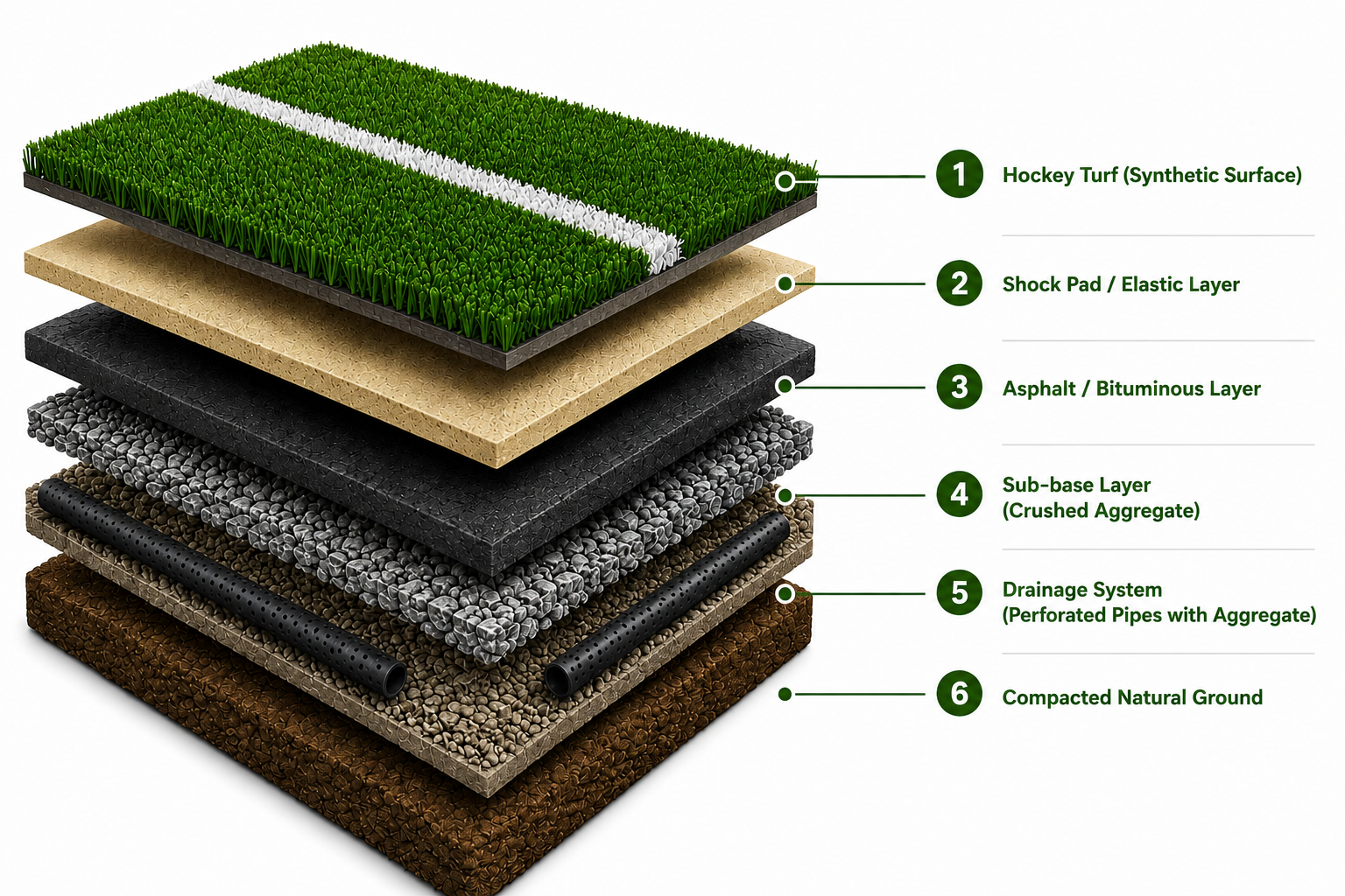 Hockey Pitch Layers